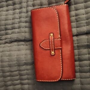 Red frye wallet